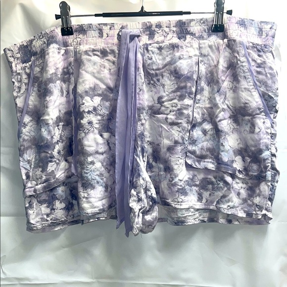 Simply Vera Vera Wang Gray and Lilac Shorts-XL - Picture 6 of 6